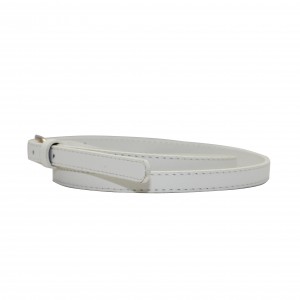 Chic Patent Leather Belt with Enamel Buckle for Women 10-23621