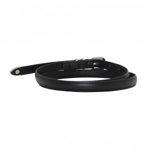 Sleek and Minimalist Belt with Brushed Metal Buckle for Women  15-23529