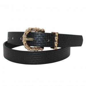 Fashionable Braided Belt for Women with Silver Buckle  25-23609