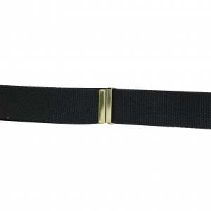 Nice fashion and sense of design children boys and girls black canvas belts with golden buckle wholesale directly for kids 20-22231
