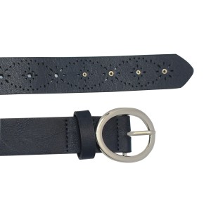 Classic and Versatile Women’s Skinny Leather Belt 30-23051