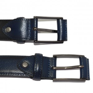 Leather Belt with Unique Woven Pattern