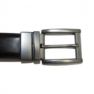 Factory Direct Supply Casual Leather Belt Black PU belt with alloy buckle  35-21058