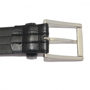 Embellished Leather Belt with Crystal Rhinestones