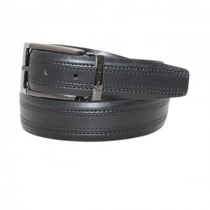 Cowhide Genuine Leather Belts Men′s Western Floral Embossed Leather Waist Belts Vintage Leather Straps 35-22148