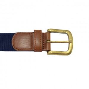 Man Woven Norrland Micro-Adjust Elastic Webbing Belts With Alloy Buckle 35-22152