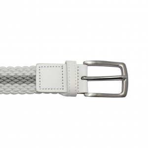 Personalized elastic Belt with Nameplate Buckle 35-23034B