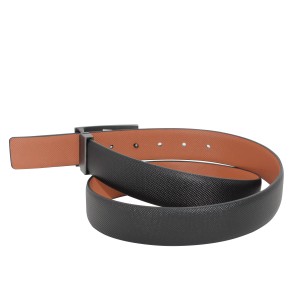 Stylish Reversible Belt with Embossed Pattern 35-23229