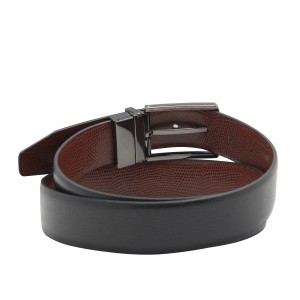Elegant Reversible Belt with Silver Studs 35-23236