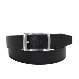 Sleek Reversible Belt with Embroidered Detailing 35-23239