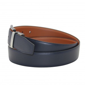 Reversible Belt with a Repeating Logo Design 35-23276