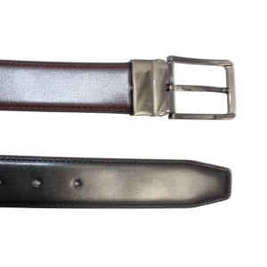 Reversible Belt with a Repeating Logo Design 35-23284