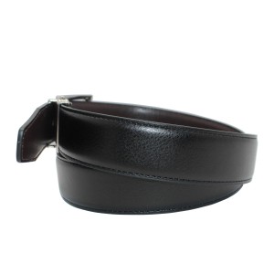 Reversible Belt with a Herringbone Pattern for a Classic Look 35-23309