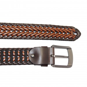 Classic Leather Braided Belt for Timeless Style 35-23391