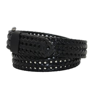 :Sleek and modern braided belt for men with discerning taste 35-23418