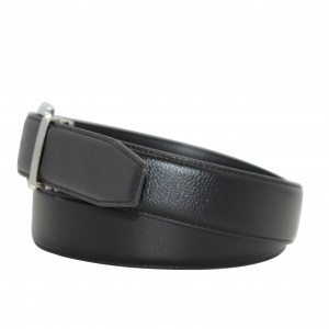 Wide Reversible Belt with a Decorative Buckle 35-23427