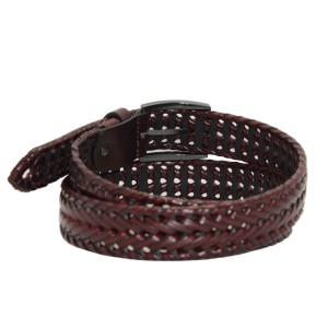 Elegant Braided Belt with Tassels for a Feminine Look 35-23421B