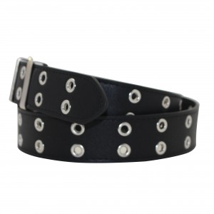 Vintage-Inspired Wide Belt with Buckle Detail for Women 35-23521