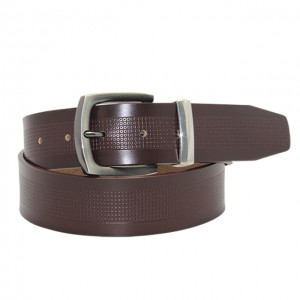 Tan&Black Edge Jeans Belt With A Pin Buckle For Men Genuine Leather Belt