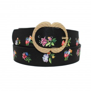 Bold and Colorful Belt with Geometric Patterns for Women 40-23153