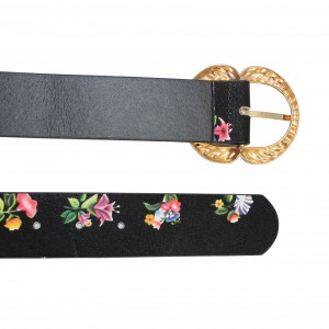 Bold and Colorful Belt with Geometric Patterns for Women 40-23153