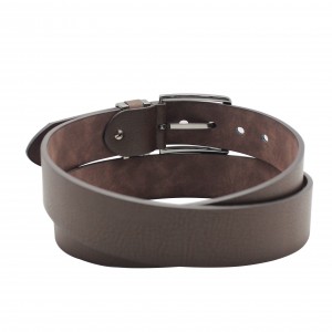 Sleek Brown Leather Belt for Classic Jeans 40-23547B