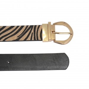 Minimalist Belt with Metal Plate for Women 40-23633
