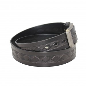 Braided Leather Belt for Western-Styled Jeans 40-23783A