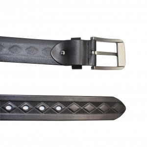 Braided Leather Belt for Western-Styled Jeans 40-23783A