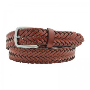 Elastic Woven Canvas Belt Braided Stretch Elasticated Belt In Solid 35-14660
