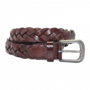 Fashionable braided Belt with Pearl Accents 30-23013