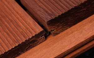 Wide Plank Interlocking Wood Tiles Carbonized Bamboo Hardwood Material