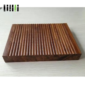 100% Natural Bamboo Deck Tiles Flooring With Charcoal Surface Treatment