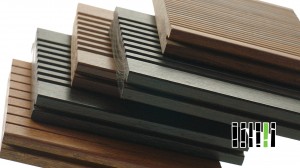 Hardwood Modular Decking Tiles , Interlocking Timber Decking Tiles With Multi Color