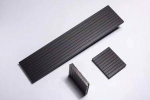 Stripe Strand Woven Outdoor Bamboo Panels , Bamboo Timber Sheets For Flooring