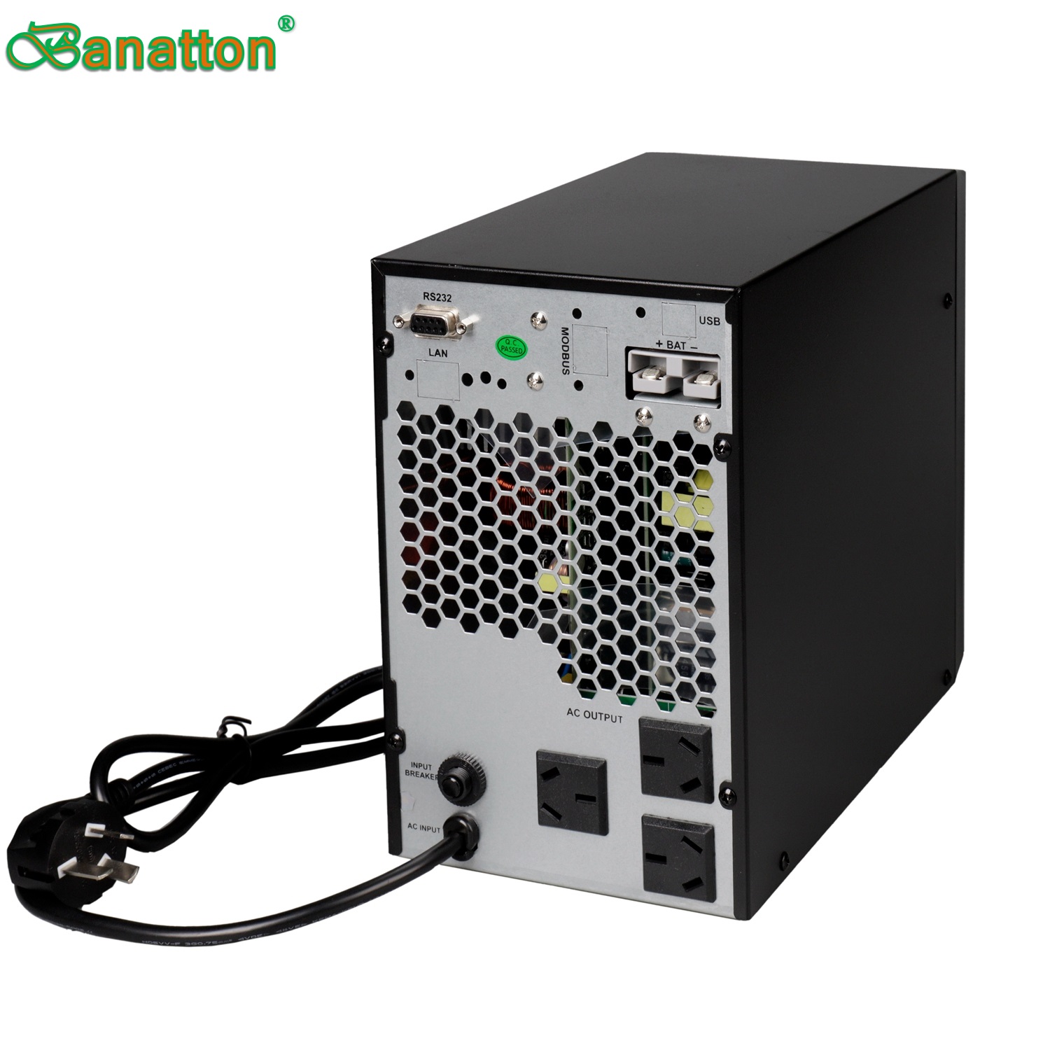 Banatton 1~3K-Li Online UPS Li-ion Battery 220V/230V/240V PF0.9 IEC62040 Uninterrupted Power Supply