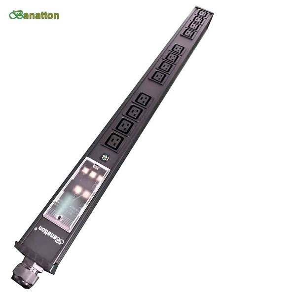 Banatton 6way PDU With Digital Meter Surge Protection 30A 240V L6-30P C19 C13  CSA Metered PDU For Mining.