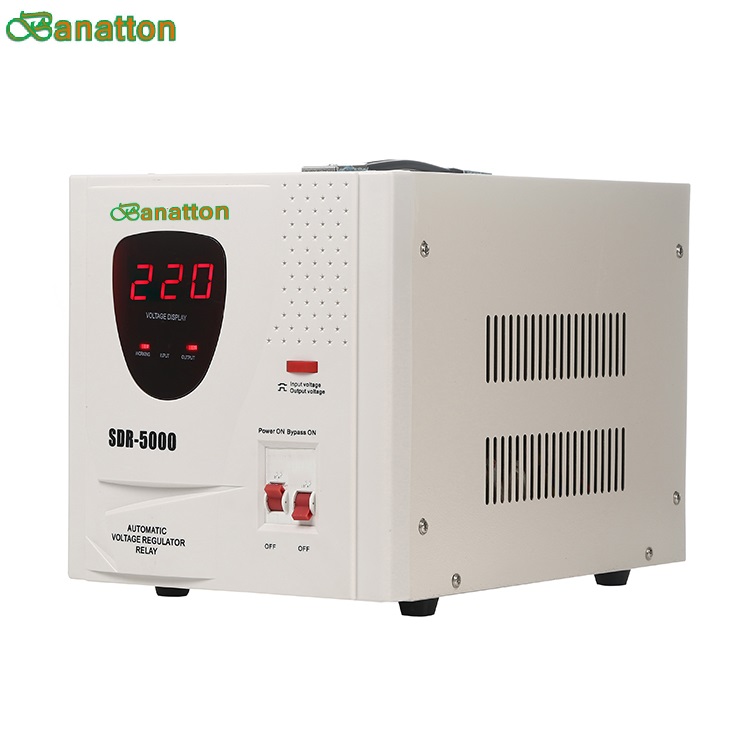 SDR 10KVA 8KW 10KW 220VAC Relay type Single Phase AC Automatic Voltage Regulator Stabilizers