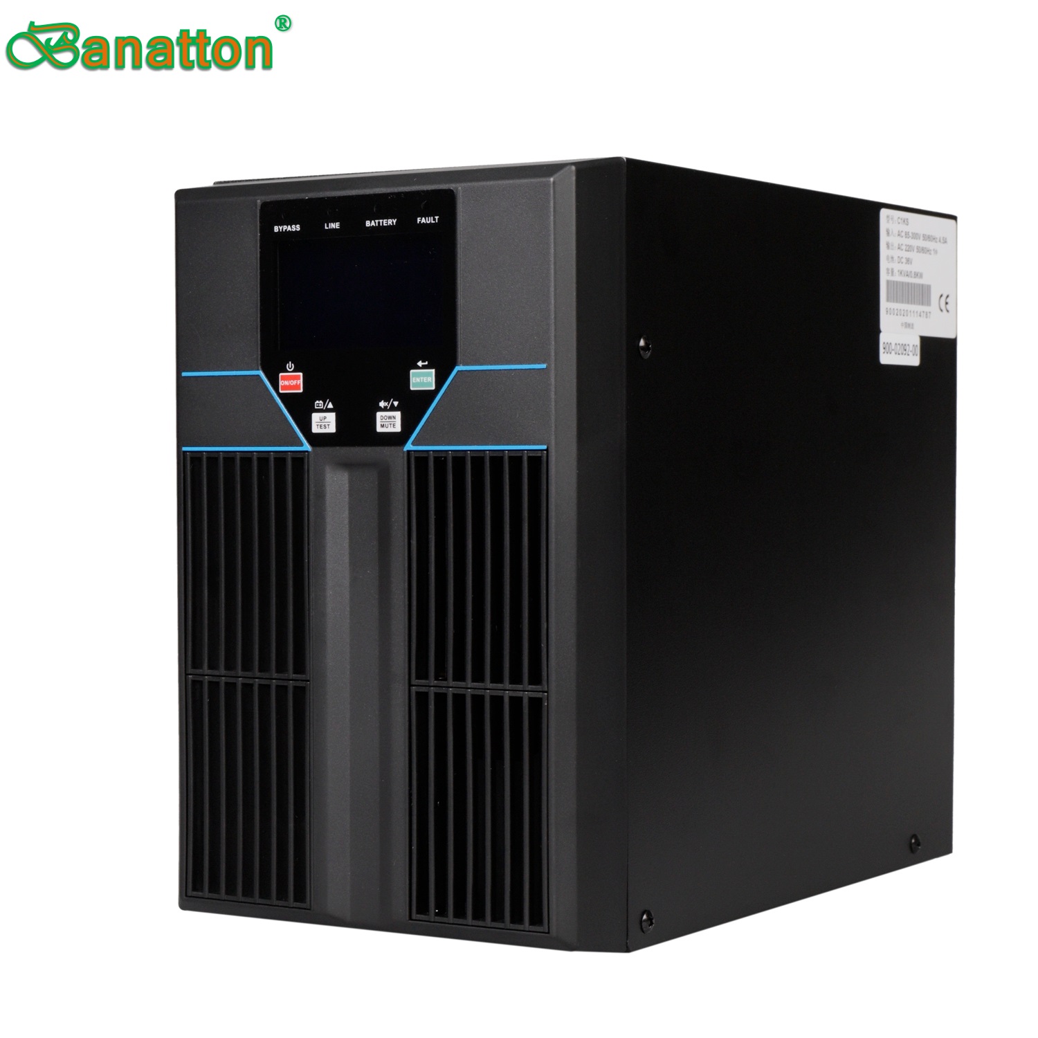 Banatton 1~3K-Li Online UPS Li-ion Battery 220V/230V/240V PF0.9 IEC62040 Uninterrupted Power Supply Featured Image