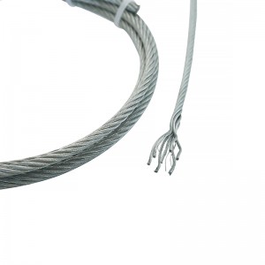 Galvanized steel wire rope Steel Core 6*7+IWS 6*19+IWRC