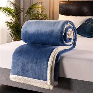 Polyester Textile Fabric Flannel Household Bed Blanket