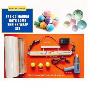 FRS-20 Manual Bath Bomb Ball Salt Shrink Packing Wrap Machine Set