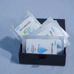 Vegan Edible Water Based Cooling Personal Lubricant sachet for Men and Women