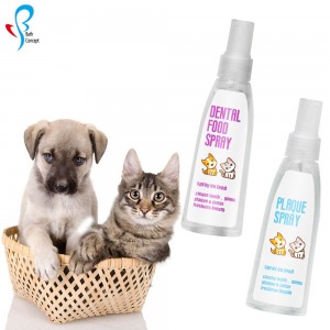 Factory hot sell custom OEM/ODM natural organic custom flavor cat dog oral spray oral care pet dental food spray