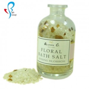 Wholesale luxury epsom salt bath exfoliating skin gift spa healing crystal aromatherapy vegan sce...