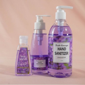 China OEM Liquid Hand Sanitizer Recipe Manufacturer –  Wholesale Private Label lavendar fragrance fda approved alcohol hand sanitizer gel with essential oil  – Bath Concept