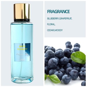 Luxury Glitter Fruit fragrance Moistuer Body spray body mist for men and women
