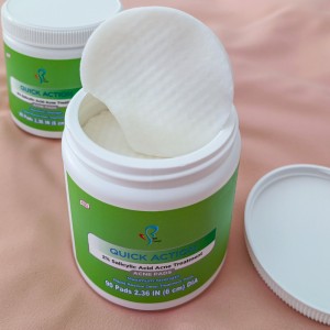OEM 2% salicylic acid unclog pores, control sebum generation and exfoliate the skin salicylic acid pad