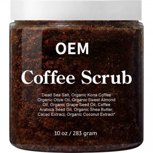 100% Natural Moisturizing and Exfoliating Arabica Coffee Scrub with Organic Coffee Coconut and Shea Butter