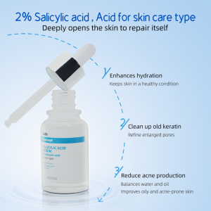 OEM/ODM ISO FDA GMPC Factory anti ance whitening best 2% salicylic acid serum vitamin c serum with salicylic acid